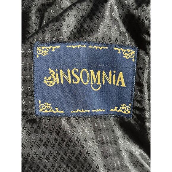 Insomnia Blazer Jacket Mens Medium Wine Red Sequin Shawl Collar Party Prom M205 - Picture 4 of 9